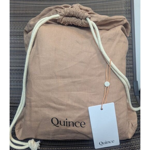 Quince 100% European Linen Duvet Cover 2PC Set Color Desert Sunset Size Twin-NEW - Picture 1 of 7